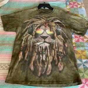 The Mountain Tee, Rasta Lion, medium